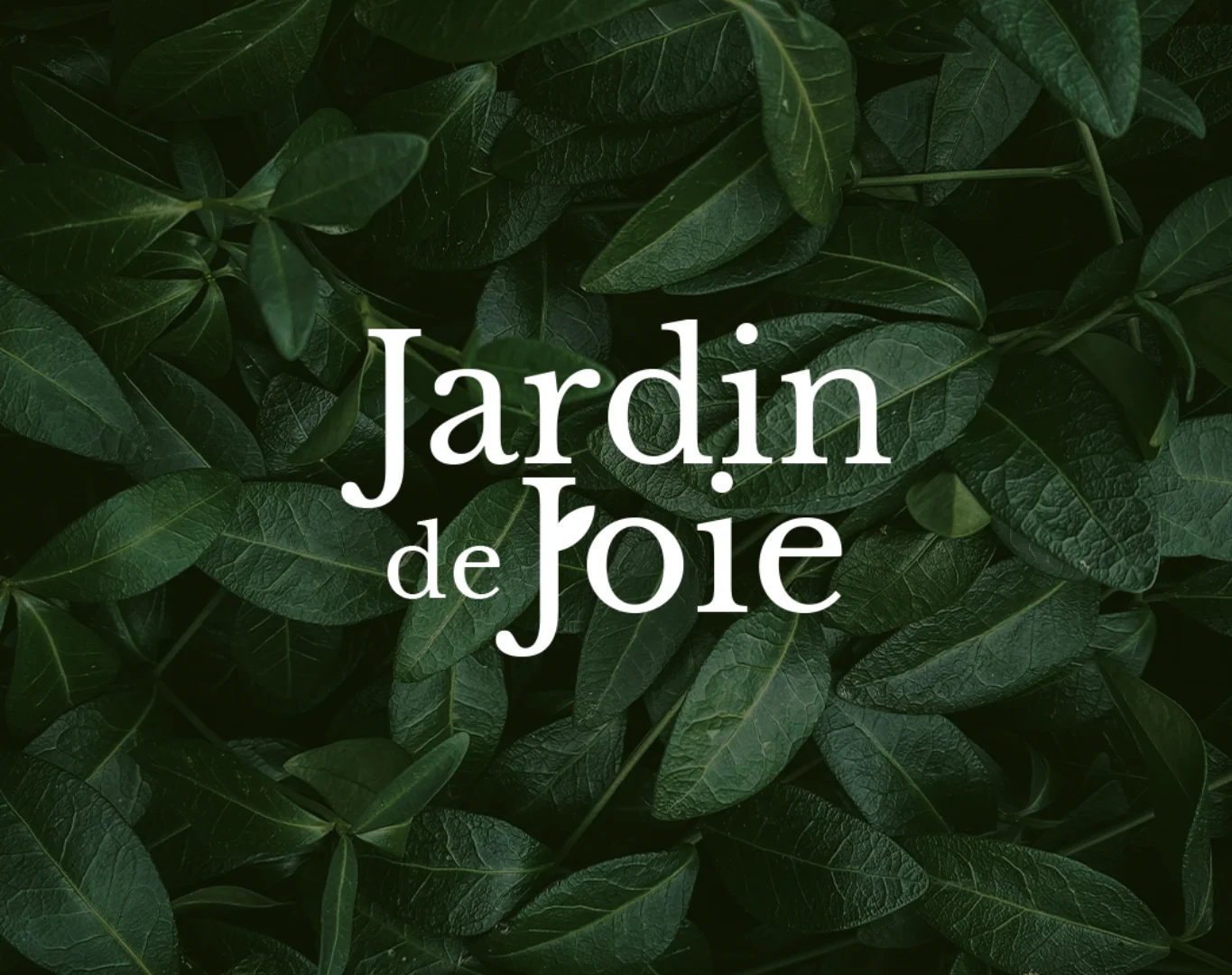 Charte graphique de Jardin de Joie réalisée par l'agence SOBLIM.<br />
